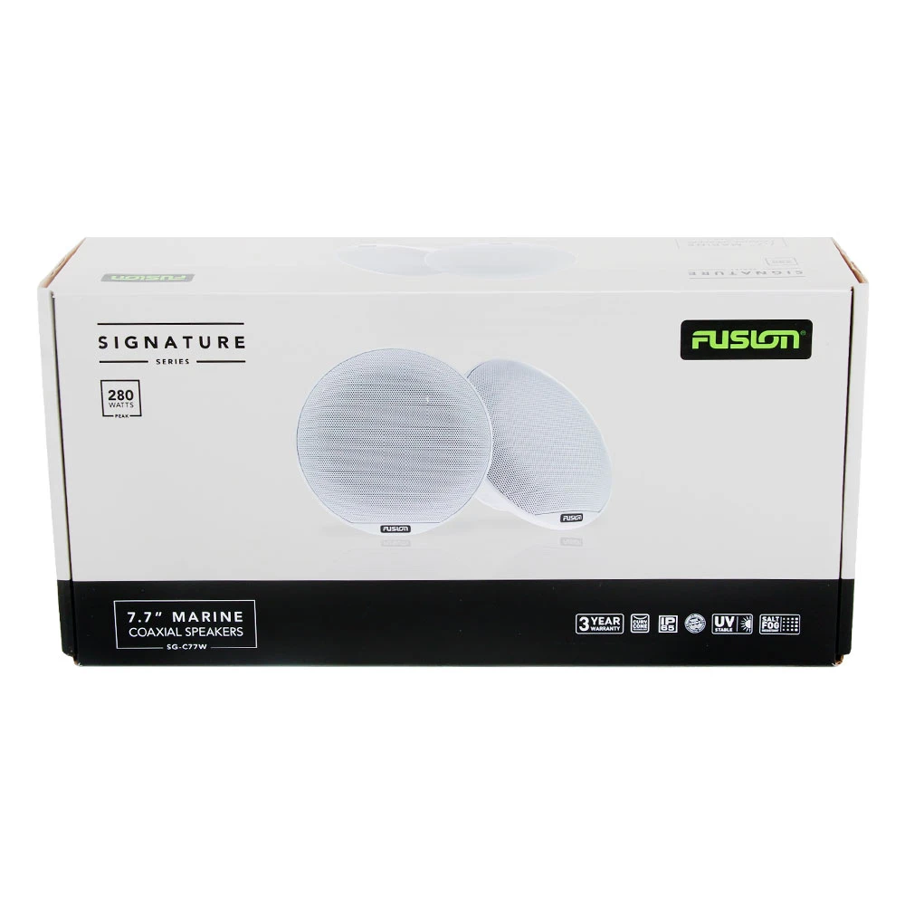 Fusion Signature 2-Way Coaxial Marine Speakers 7.7in 280W