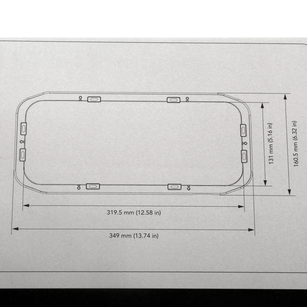 Fusion PS-A43SPB Panel-Stereo 43mm Surface Mounting Spacer - Image 2