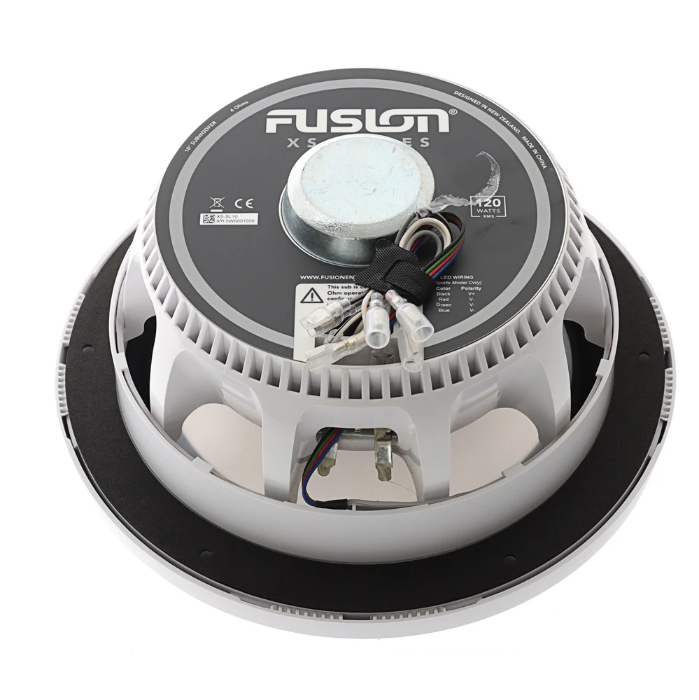 Fusion XS-SL10SPGW XS Series Sports LED Marine Subwoofer 10in 600W - Image 5