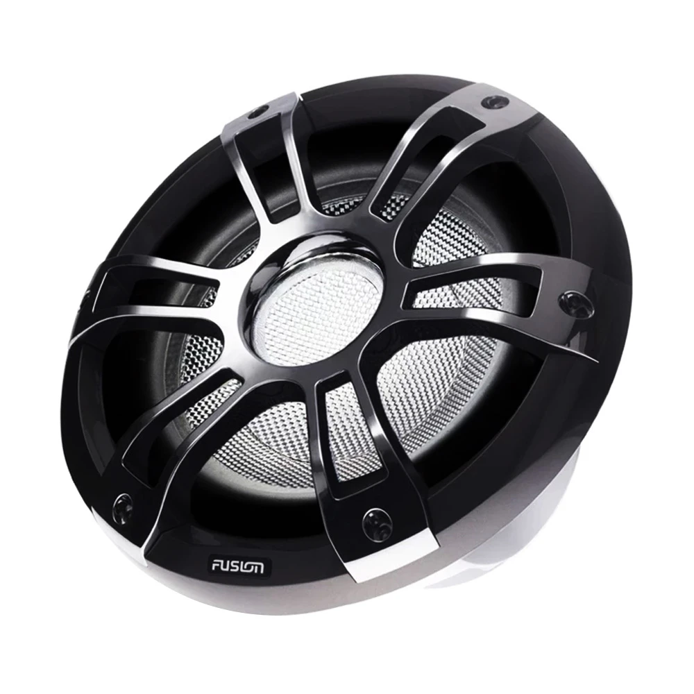 Fusion Sports Chrome Marine Subwoofer With LED 10in 450W - Image 2