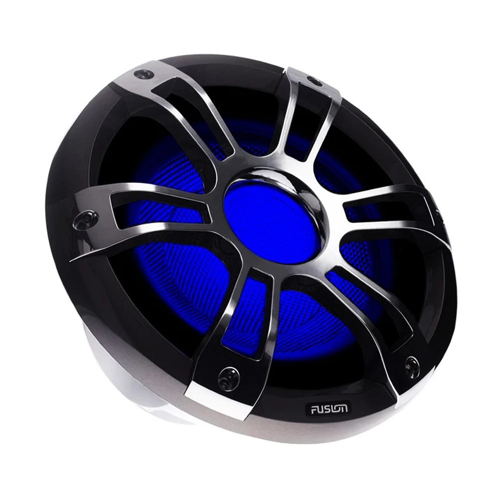 Fusion Sports Chrome Marine Subwoofer With LED 10in 450W - Image 4