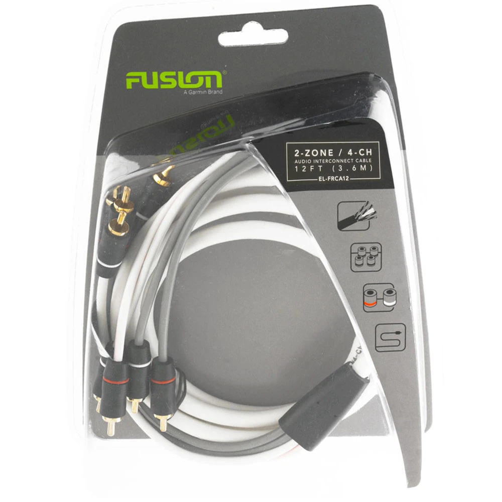 Fusion EL-FRCA12 Standard 4-Way Twisted RCA Cable 3.6m