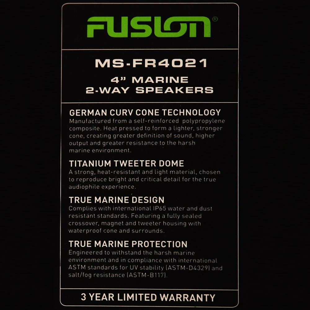 Fusion MS-RA205 Marine Stereo Package With Speakers - Image 11
