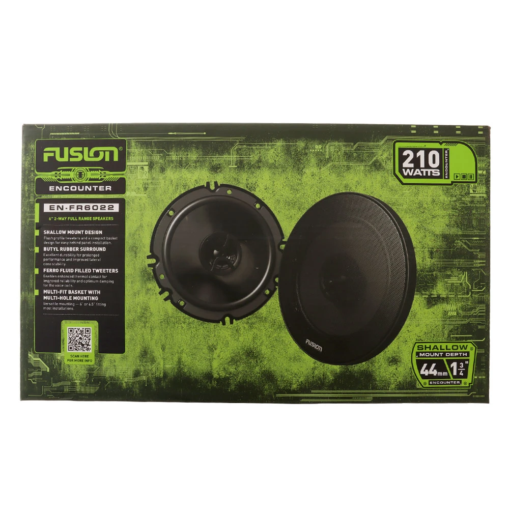 Fusion Encounter 2-Way Shallow Mount Speakers 6in 210w