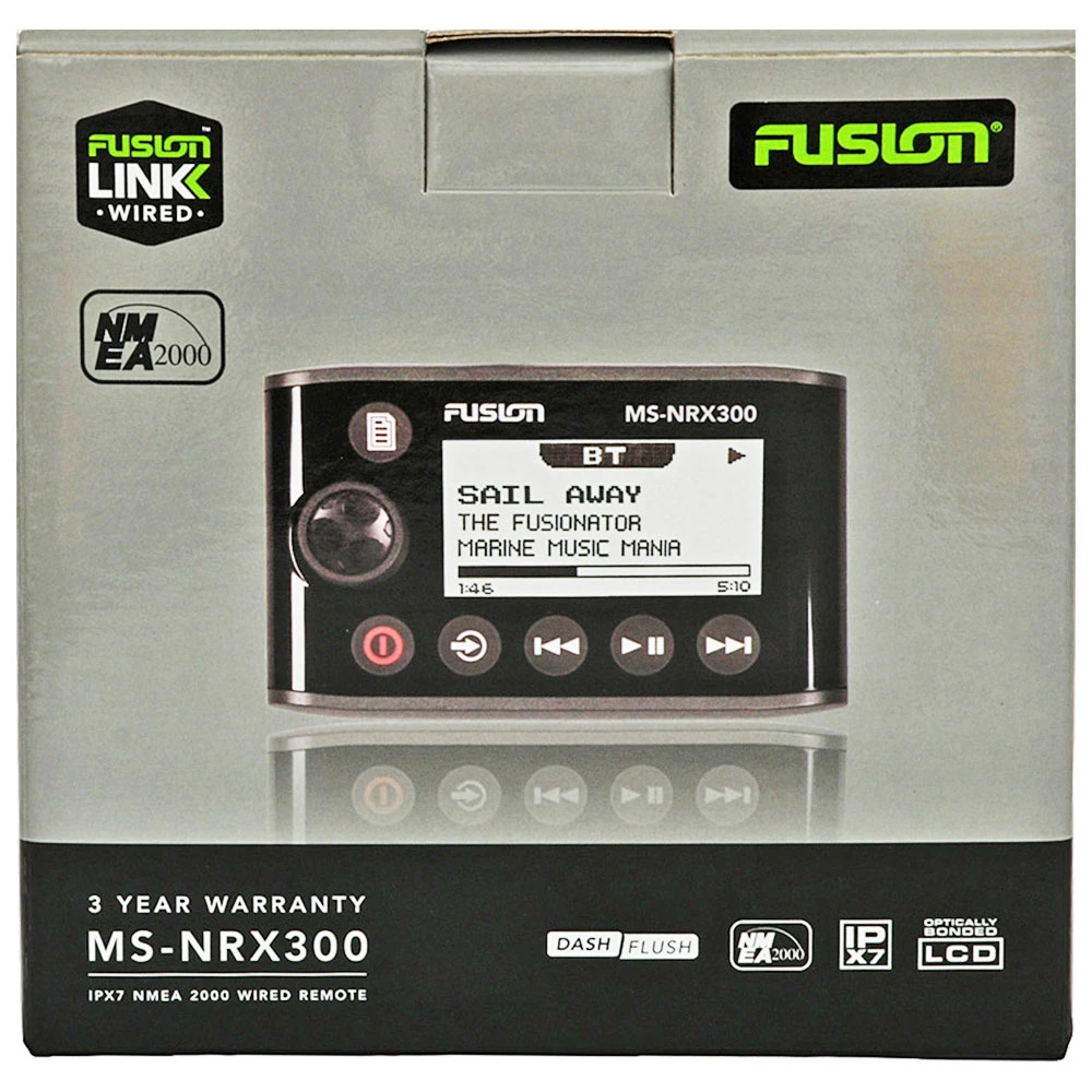 Fusion MS-NRX300 Marine Wired Remote And NMEA 2000 Repeater - Image 6