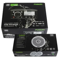 Fusion MS-RA205 Marine Stereo Package With Speakers
