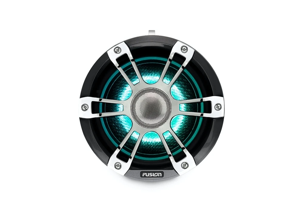 Fusion Signature 3 Sports Chrome LED Marine Wake Tower Speakers 7.7in 280W